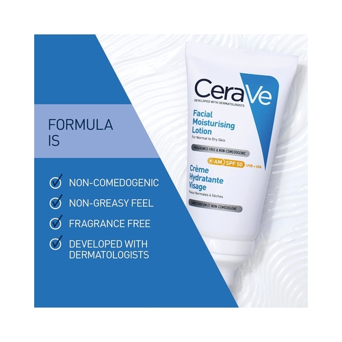 CeraVe Facial Moisturizing Lotion with SPF 50, 52ml