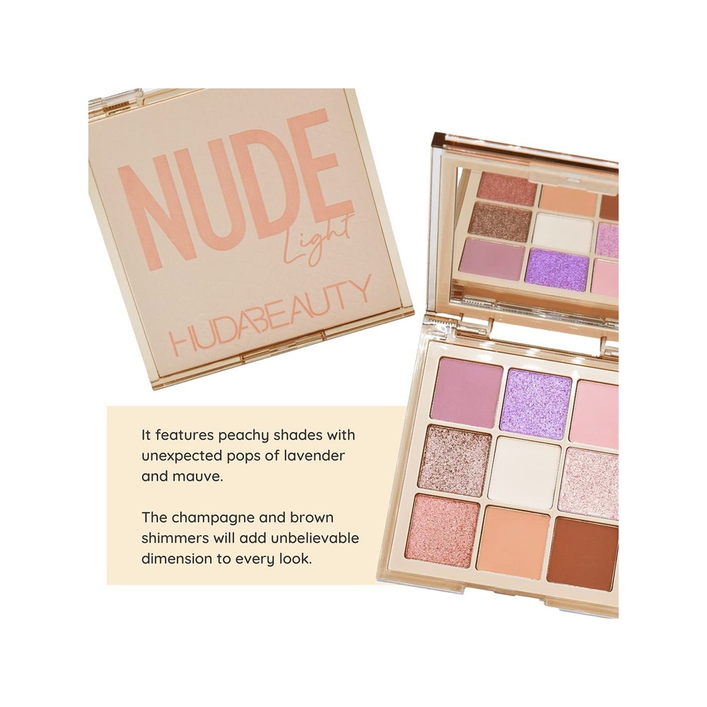 Huda Beauty Obsessions Eyeshadow Palette, Nude Light