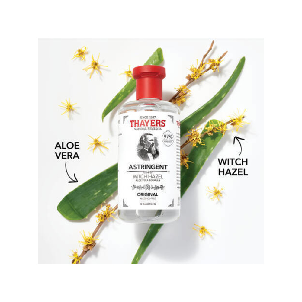 Thayers Witch Hazel with Aloe Vera Formula, Astringent Original, 355ml