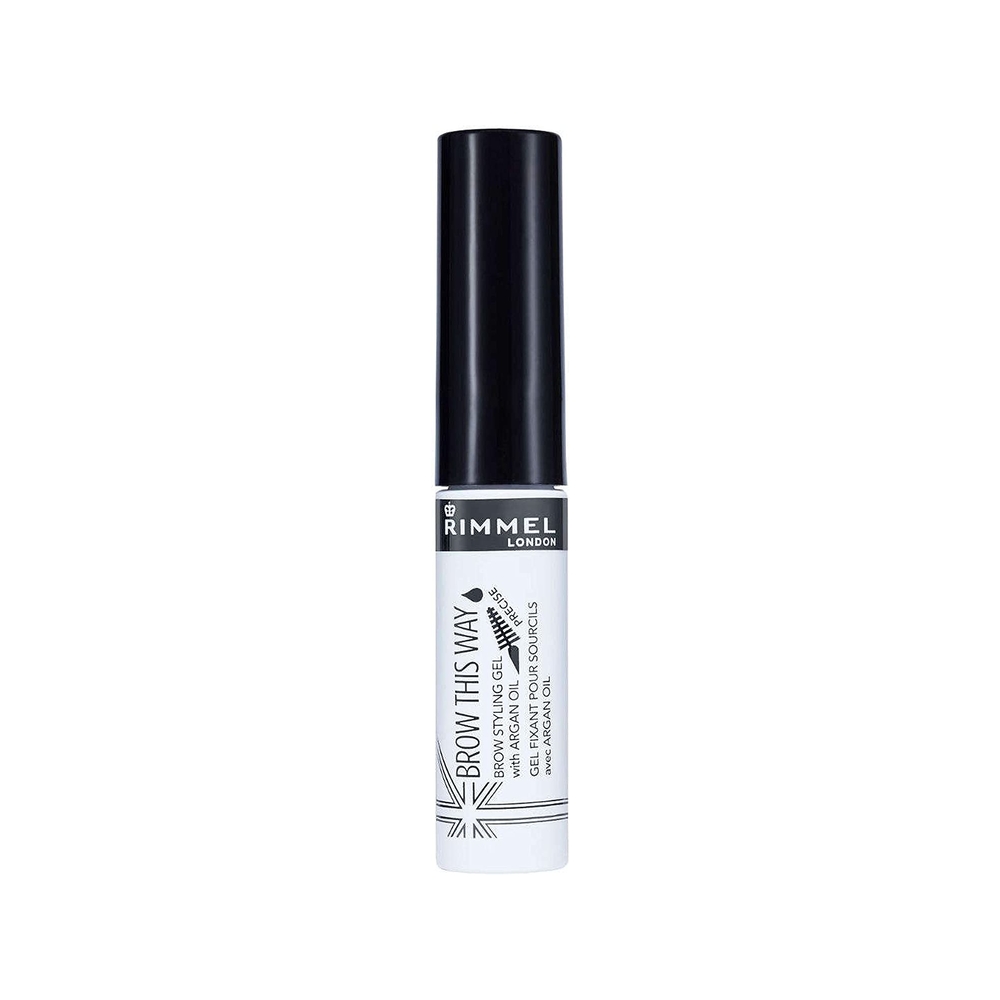 Rimmel London Brow This Way Eyebrow Gel with Argan Oil, Clear